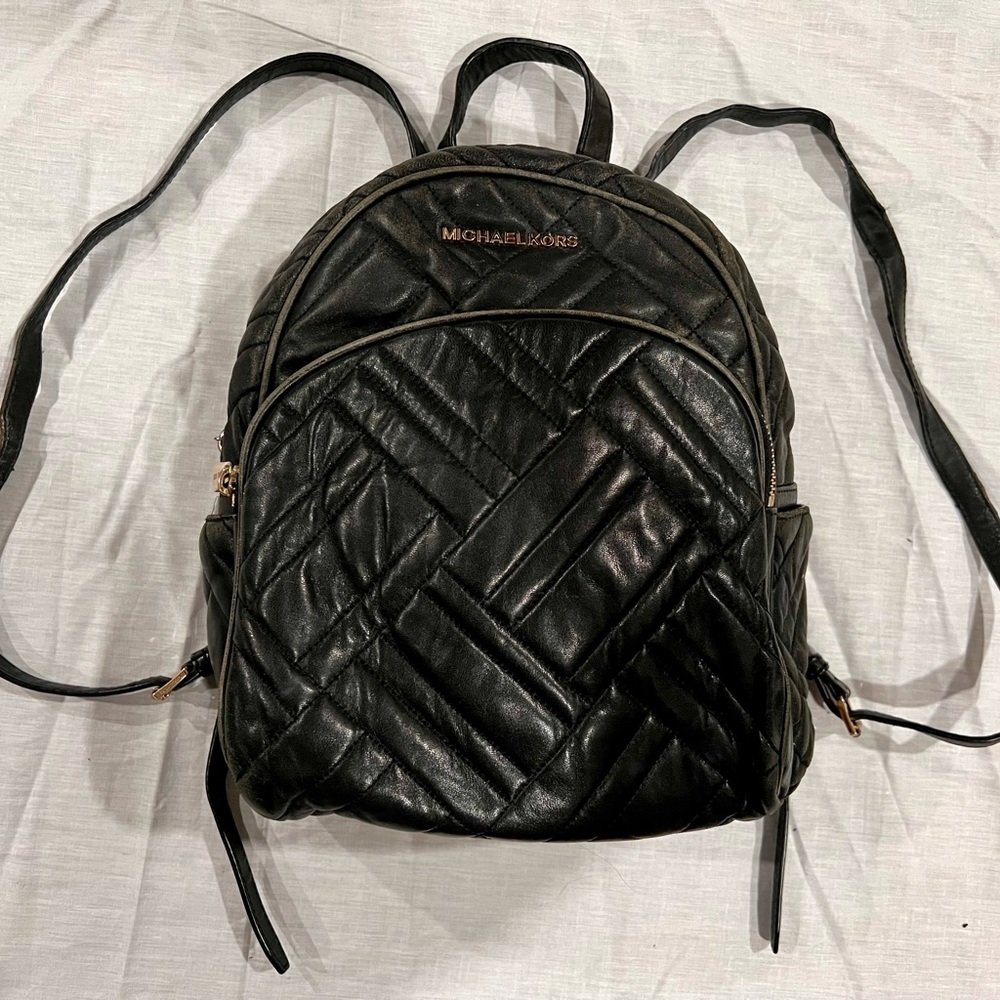 Michael Kors Quilted Leather Abbey Backpack